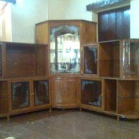 wooden showcases