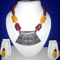 Handmade beaded neckpiece
