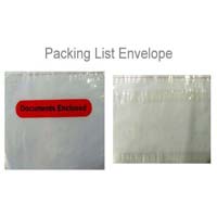 packing list envelopes
