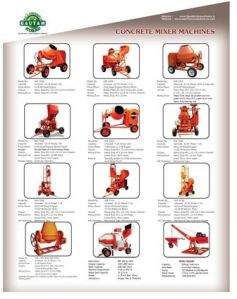 manual concrete mixer machines