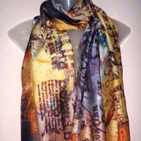 digital printed silk scarves
