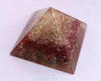 Crystal Carnelian Chakra Stone Orgone/Orgonite Pyramid