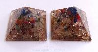 Multi Gemstone Orgone/ Orgonite Chakra Pyramid