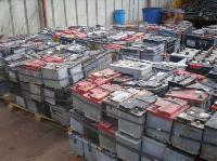 Drained Car and Truck Battery Scrap