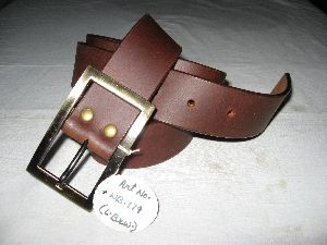 Brown Men Fashion Oil Pull Up Belt