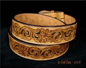 Genuine Leather Hand Carving Belt