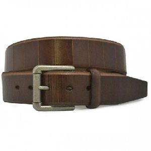 Mens Chocolate Leather Belt