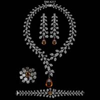 Diamond Necklace Set  (SNK 4217)