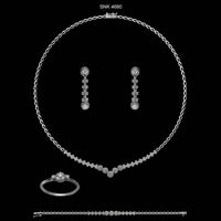 Diamond Necklace Set (SNK 4680)