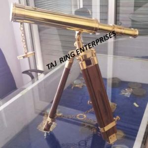 Antique Brass Telescope