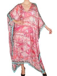 Silk Kaftan Dress