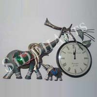 Elephant Design  Metal Fitted Clock