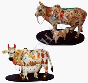 Kamdhenu Cow & Calf Statue