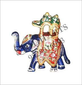 METAL MEENAKARI AMBABARI ELEPHANT