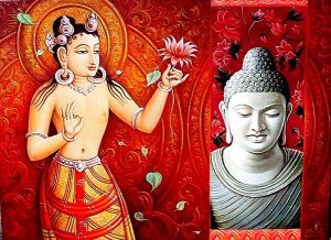 Buddha oil paintings