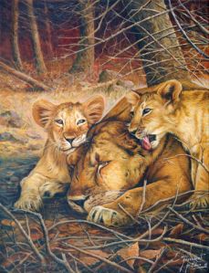 Paintings of wild animals