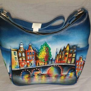 HPSB01 - Hand Painted Leather Handbag