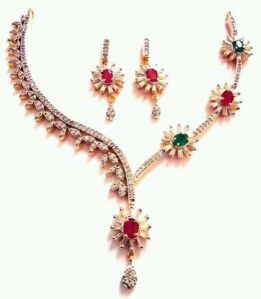 AD-CZ Necklace Set