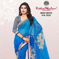 RekhaManiyar Fashions Chiffon Fancy Printed Saree 8520