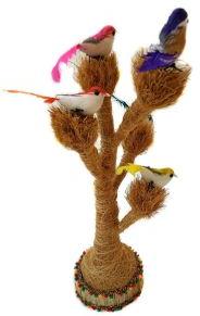 Handicraft coconut tree with birds