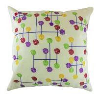 Embroidered Modern Art Cushion Cover