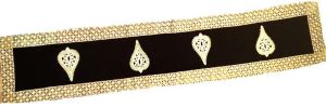 Golden Black Designer Table Runner