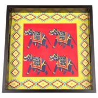 Royal Elephant Wooden Tray