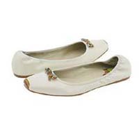 Ladies White Belly Shoes