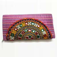 Handicraft ladies clutch with traditional emproidery