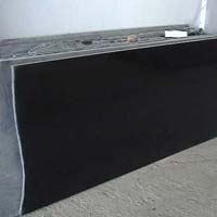 Jet Black Finished Granite Slabs