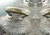 silver plated kalash