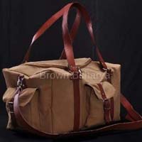 Canvas Leather Duffle Bag