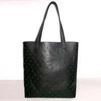Leather Hole Punch Tote Bag
