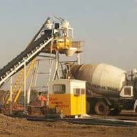 Static Inline Hopper Concrete Batching Plant with Pan Mixer (GEPL SIH - 30)