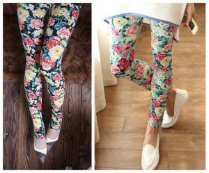 Ladies Organic Cotton Printed Leggings