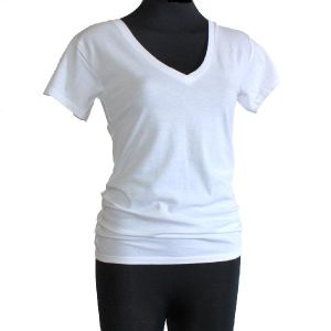 Ladies Organic Cotton V Neck T-Shirts