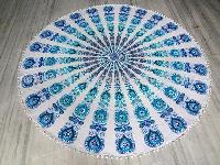 Boho Round With Fringe Tribal Indian Mandala Cotton Beach Throw Towel