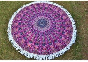 Gypsy Mandala Round Tapestry Handmade Beach Throw Towel