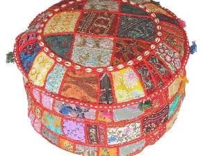 Banjara PatchWork Pouf Cover