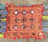 Banjara Style Floral Cotton Cushion Cover