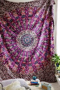 Hippy Indian Paisley Print Tapestry Cotton Wall Hanging