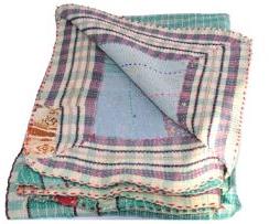 Hippy Indian Tribal Kantha Quilt