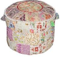 Embroidery Patchwork Puff Cover