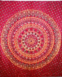 Bohemian Mandala Tapestry Cotton Bedsheet