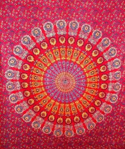 Bohemian Mandala Tapestry Cotton Bedsheet