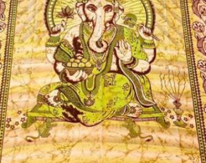 Indian Lord Ganesh Tribal Mandala Wall Hanging