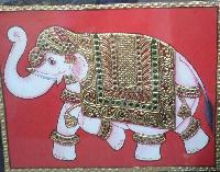 Elephant Tanjore Paintings