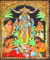 Satyanarayana Swamy Tanjore Paintings
