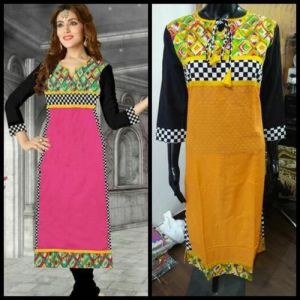 Ladies Butti Cotton Kurti