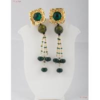 Fashion Jewellery Earrings - The apple green Garnet